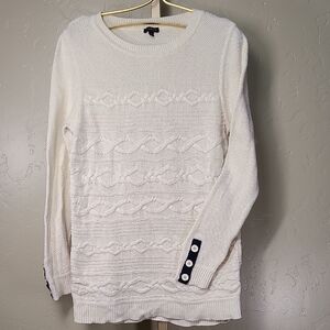 Talbots 100% Cotton Cable Knit Sweater – Size Large